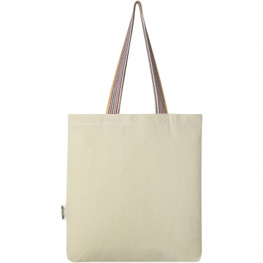 Logotrade promotional giveaway image of: Rainbow 180 g/m² recycled cotton tote bag 5L