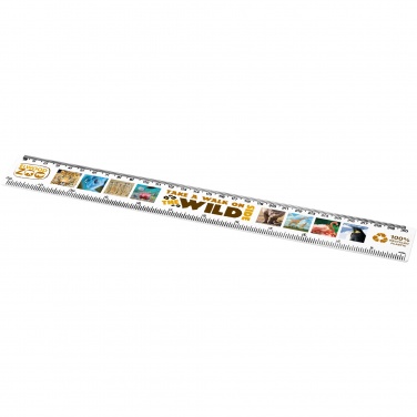 Logotrade promotional item image of: Refari 30 cm recycled plastic ruler