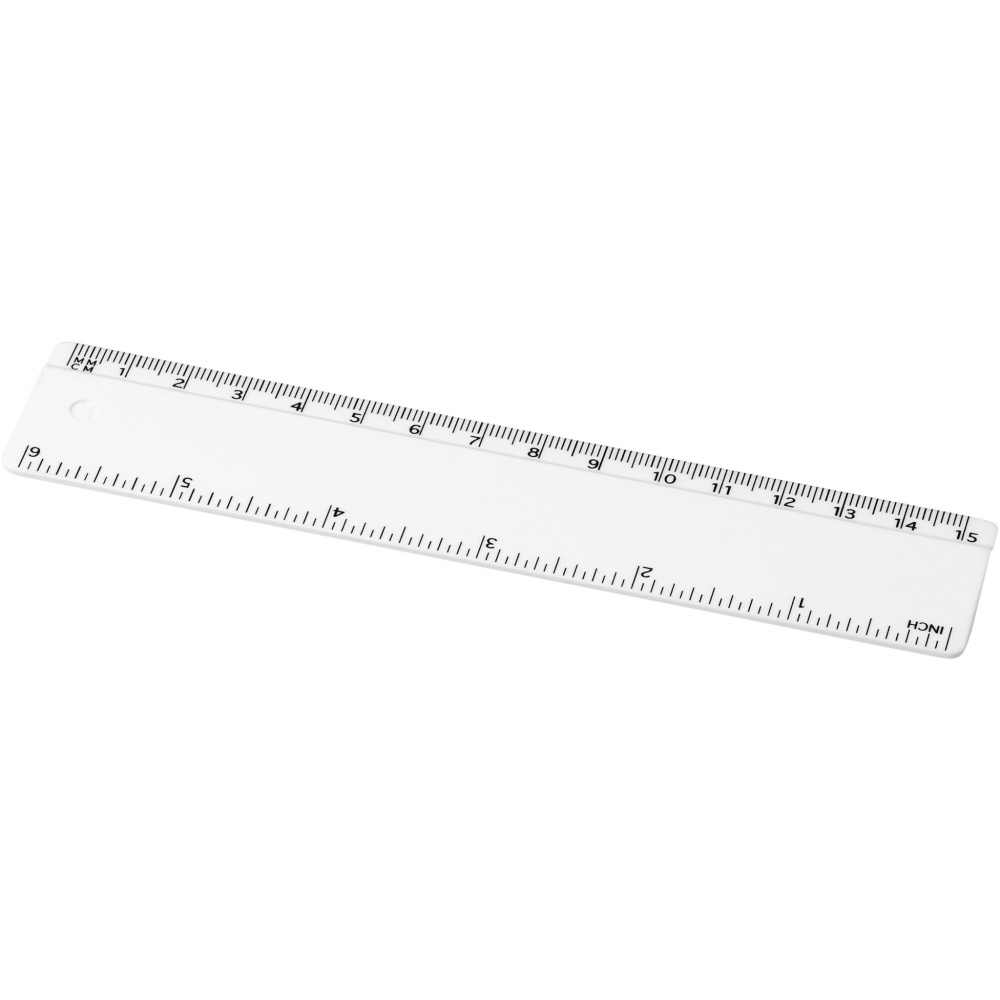 Logo trade business gifts image of: Refari 15 cm recycled plastic ruler