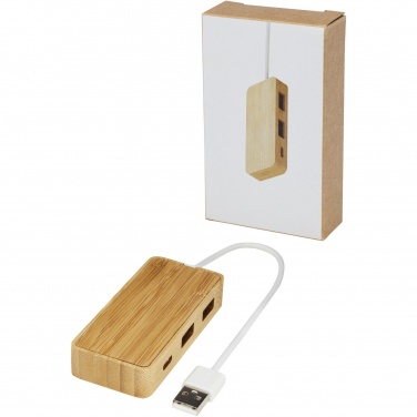 Logotrade promotional merchandise photo of: Tapas bamboo USB hub