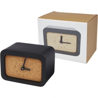 Logo trade promotional merchandise image of: Momento wireless limestone charging desk clock