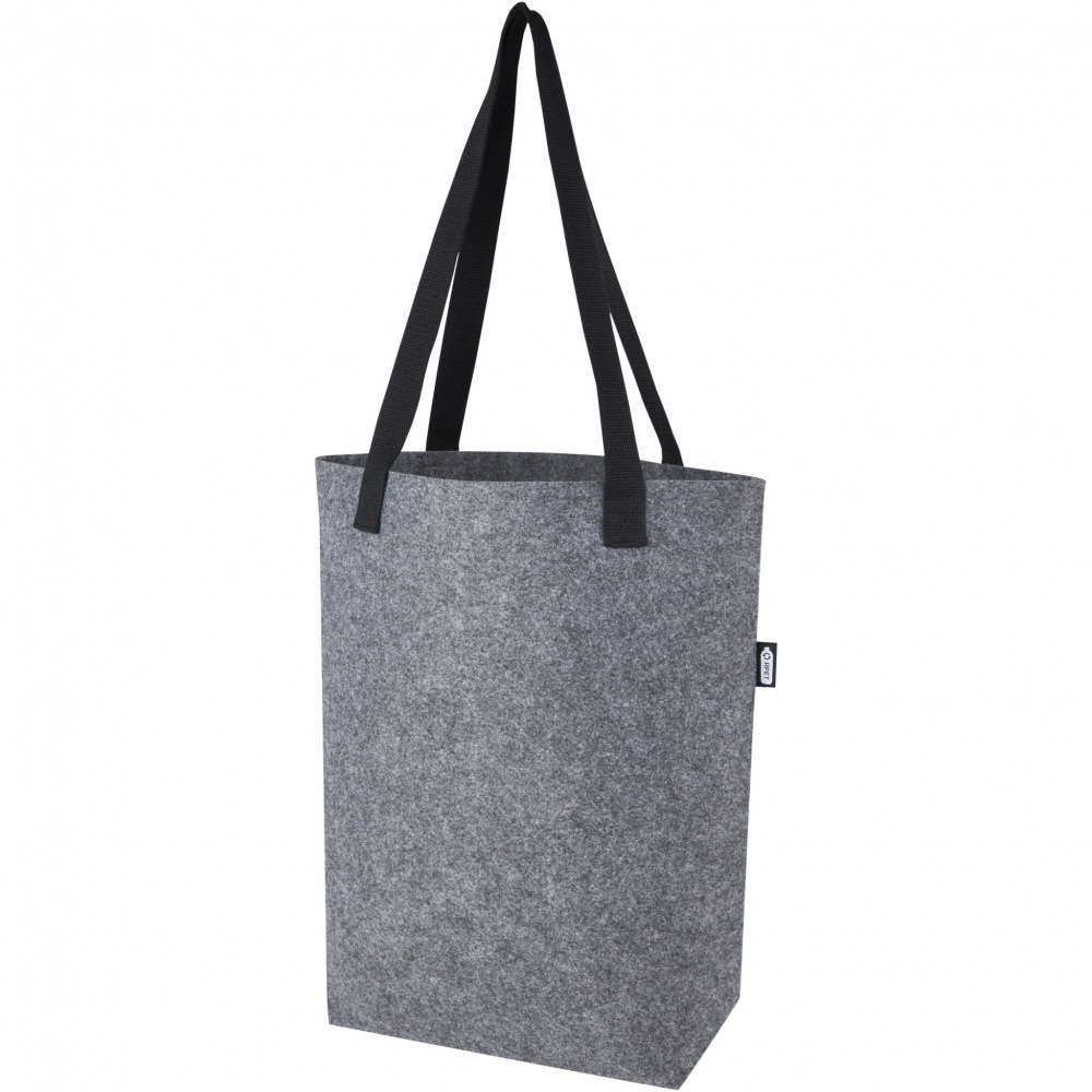 Logo trade promotional giveaways picture of: Felta GRS recycled felt tote bag with wide bottom 12L
