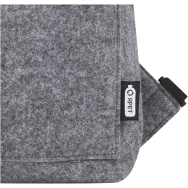 Logo trade promotional gifts image of: Felta GRS recycled felt roll-top bike bag 13L