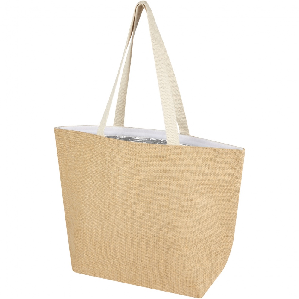 Logotrade promotional merchandise image of: Juta 300 g/m² jute cooler tote bag 12L