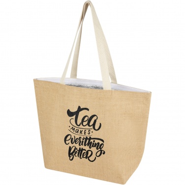 Logo trade advertising product photo of: Juta 300 g/m² jute cooler tote bag 12L
