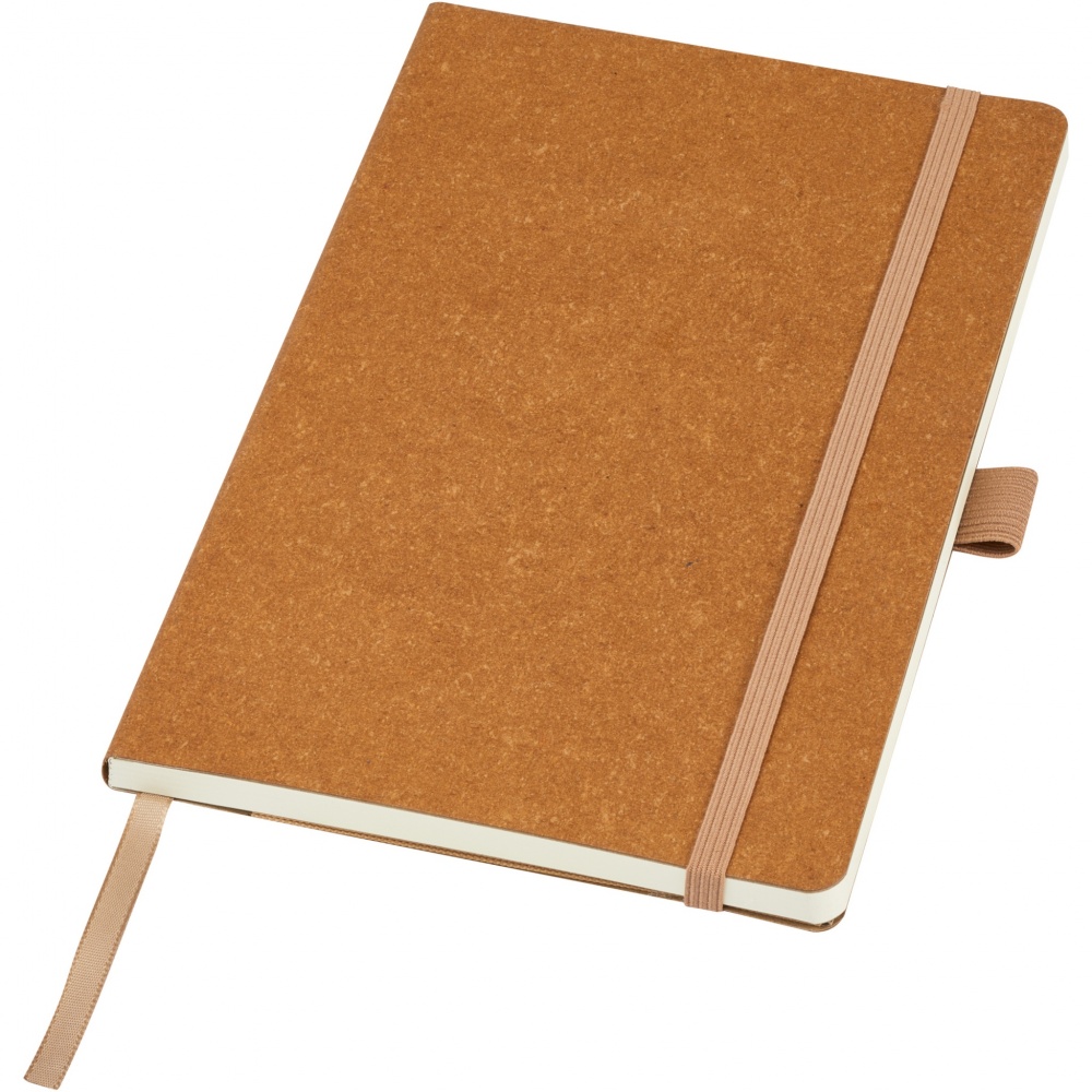 Logotrade promotional item image of: Kilau recycled leather notebook 