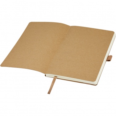 Logo trade promotional giveaways picture of: Kilau recycled leather notebook 