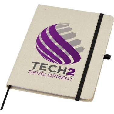 Logo trade promotional item photo of: Tutico organic cotton hardcover notebook