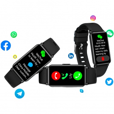 Logo trade promotional merchandise picture of: Prixton AT806 multisport smartband with GPS