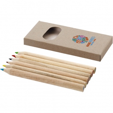 Logo trade business gift photo of: Artemaa 6-piece pencil colouring set