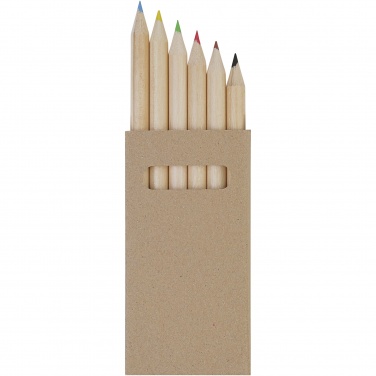 Logo trade corporate gifts picture of: Artemaa 6-piece pencil colouring set