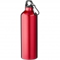 Oregon 770 ml RCS certified recycled aluminium water bottle with carabiner, Red