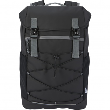 Logo trade promotional merchandise image of: Aqua 15.6" GRS recycled water resistant laptop backpack 23L