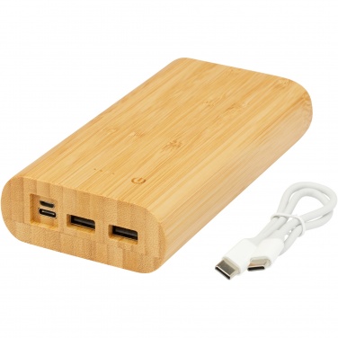Logotrade promotional giveaway image of: Tulda 20.000 mAh bamboo power bank