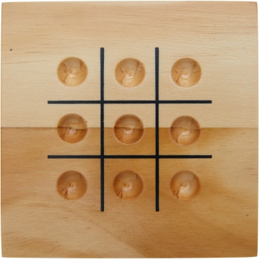 Logo trade promotional item photo of: Strobus wooden tic-tac-toe game