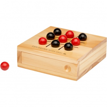 Logo trade promotional merchandise picture of: Strobus wooden tic-tac-toe game