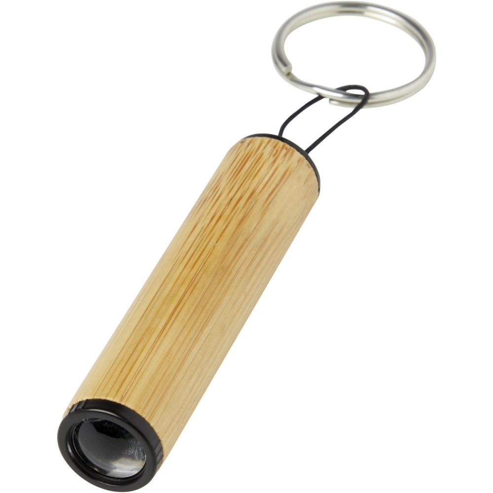Logotrade promotional gift image of: Cane bamboo key ring with light