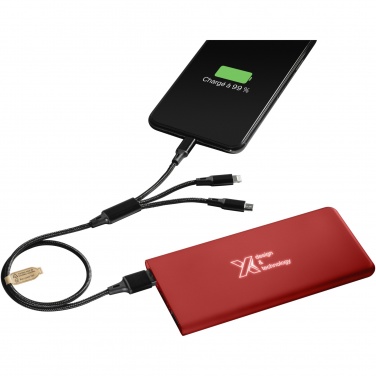 Logo trade promotional merchandise picture of: SCX.design P15 light-up 5000 mAh power bank