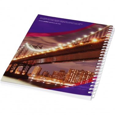 Logotrade promotional product image of: Desk-Mate® A4 spiral notebook with printed back cover