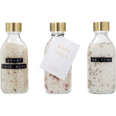 Logotrade promotional product image of: Wellmark Just Relax 3-piece 200 ml bath salt gift set