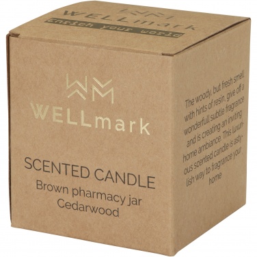 Logo trade advertising products image of: Wellmark Let's Get Cozy 650 g scented candle - cedar wood fragrance
