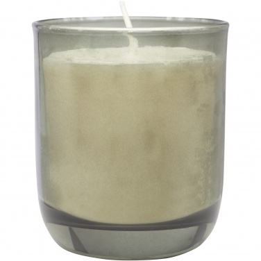 Logotrade promotional giveaway picture of: Wellmark Discovery 200 ml hand soap dispenser and 150 g scented candle set - dark amber fragrance