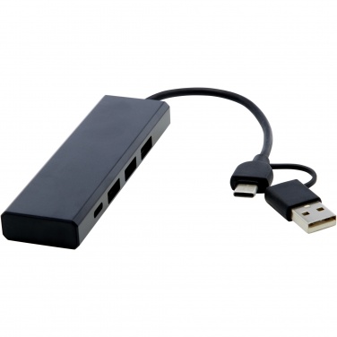 Logotrade promotional giveaways photo of: Rise RCS recycled aluminium USB 2.0 hub