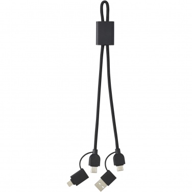Logo trade promotional gifts picture of: Connect 6-in-1 RCS recycled aluminium 45W quick charge & data transfer cable