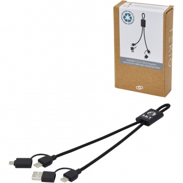 Logotrade corporate gifts photo of: Connect 6-in-1 RCS recycled aluminium 45W quick charge & data transfer cable
