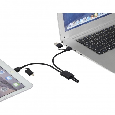 Logotrade promotional product image of: Connect 6-in-1 RCS recycled aluminium 45W quick charge & data transfer cable
