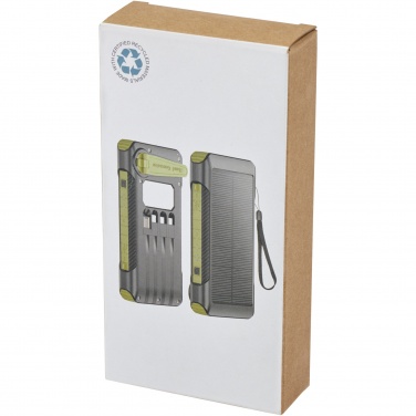 Logotrade promotional merchandise photo of: Soldy 10.000 mAh RCS recycled plastic solar dynamo power bank 