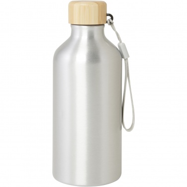 Logo trade promotional merchandise photo of: Malpeza 500 ml RCS certified recycled aluminium water bottle