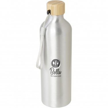 Logo trade business gifts image of: Malpeza 770 ml RCS certified recycled aluminium water bottle