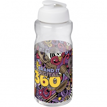 Logo trade promotional gift photo of: H2O Active® Big Base 1 litre flip lid sport bottle
