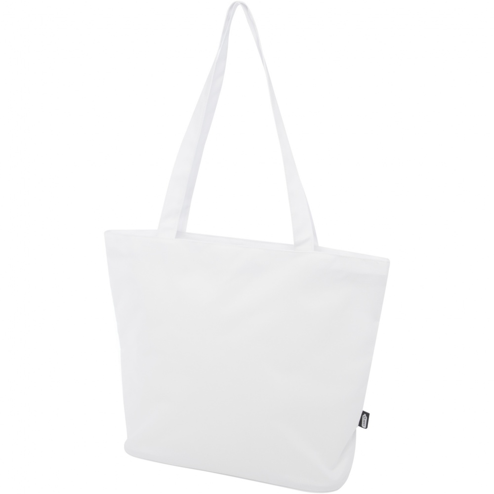 Logo trade promotional product photo of: Panama GRS recycled zippered tote bag 20L