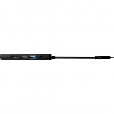 Logotrade promotional items photo of: Loop RCS recycled plastic multimedia adapter USB 2.0-3.0 with HDMI port