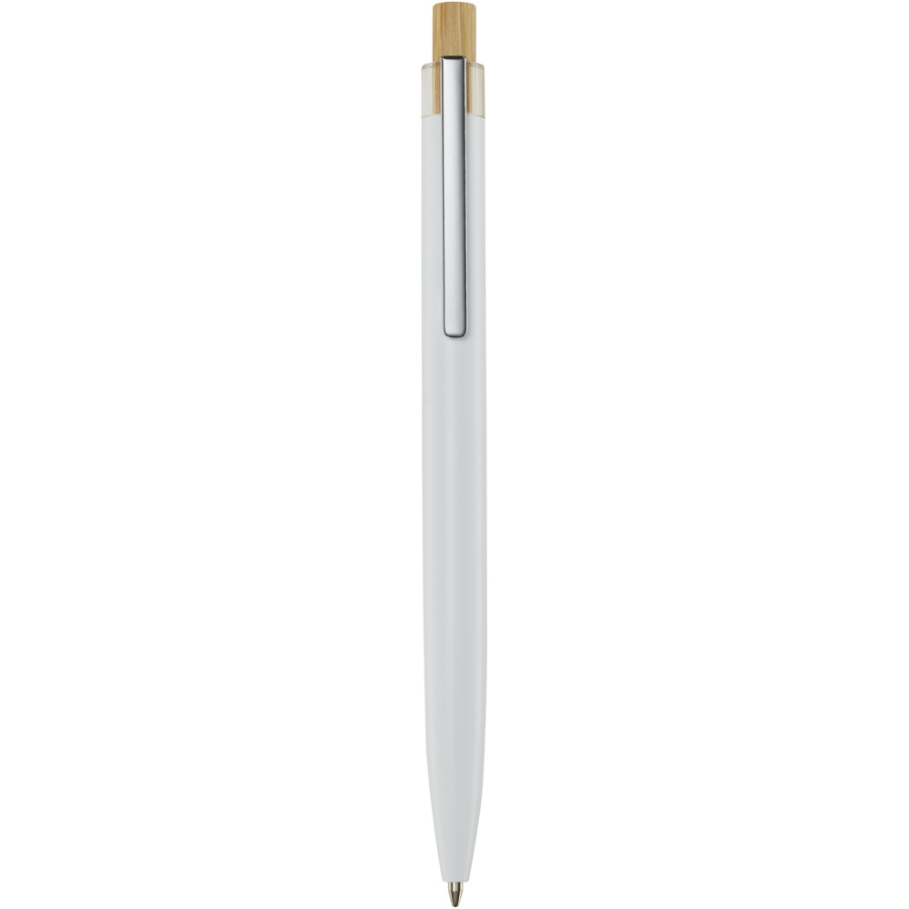 Logo trade promotional gift photo of: Nooshin recycled aluminium ballpoint pen (black ink)