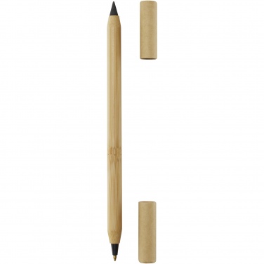 Logo trade promotional gifts image of: Samambu bamboo duo pen
