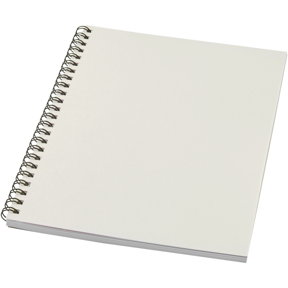 Logo trade promotional items image of: Desk-Mate® A5 colour spiral notebook