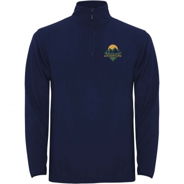 Logo trade promotional giveaways image of: Himalaya men's quarter zip fleece jacket