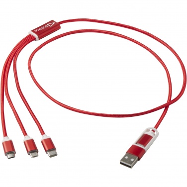 Logotrade promotional giveaway image of: Versatile 5-1 recycled aluminium charging cable