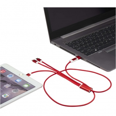 Logotrade corporate gift image of: Versatile 5-1 recycled aluminium charging cable
