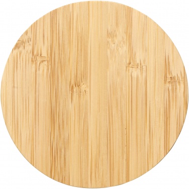 Logo trade corporate gifts picture of: Essence 15W bamboo wireless charging pad