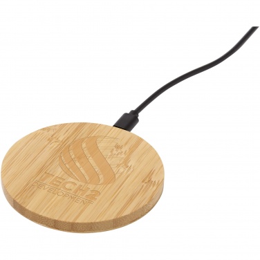 Logotrade advertising product picture of: Essence 15W bamboo wireless charging pad