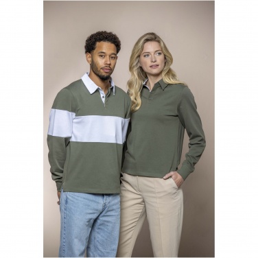 Logotrade advertising product image of: Clyde unisex organic rugby polo sweatshirt