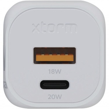 Logo trade promotional gifts image of: Xtorm XEC020 GaN² Ultra 20W wall charger