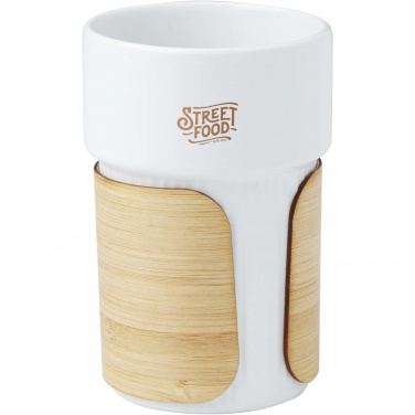 Logotrade promotional product picture of: Tumbler Fika 340 ml with bamboo sleeve