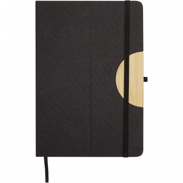 Logo trade advertising products image of: Carmen A5 hard cover notebook and ballpoint pen gift set