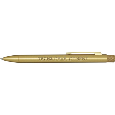 Logo trade advertising products picture of: Beatriz recycled brass ballpoint pen
