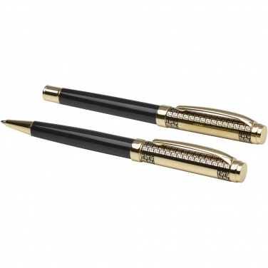 Logo trade promotional items image of: Legato ballpoint and rollerball pen set